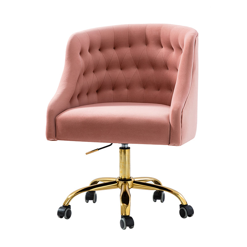 Penelope Velvet Tufted Office Chair - Ergonomic Executive Desk Chair with Lumbar Support - Perfect for Home Office, Gaming & Workspace Comfort