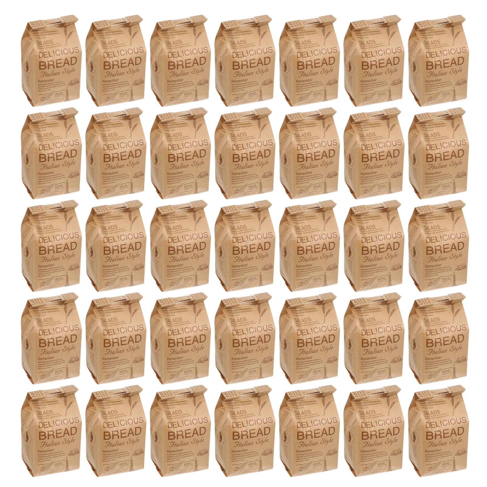 Alipis 50Pcs Kraft Paper Bread Bags - Eco-Friendly Loaf & Toast Gift Bags for Bakery, Sandwich, Pastry Storage & Party Favors | Perfect for Home Bakers, Cafes & Gift Packaging