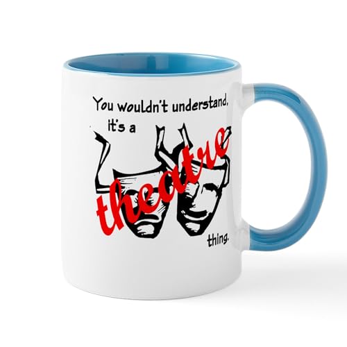 White/Blue Inside - Theatre Mug