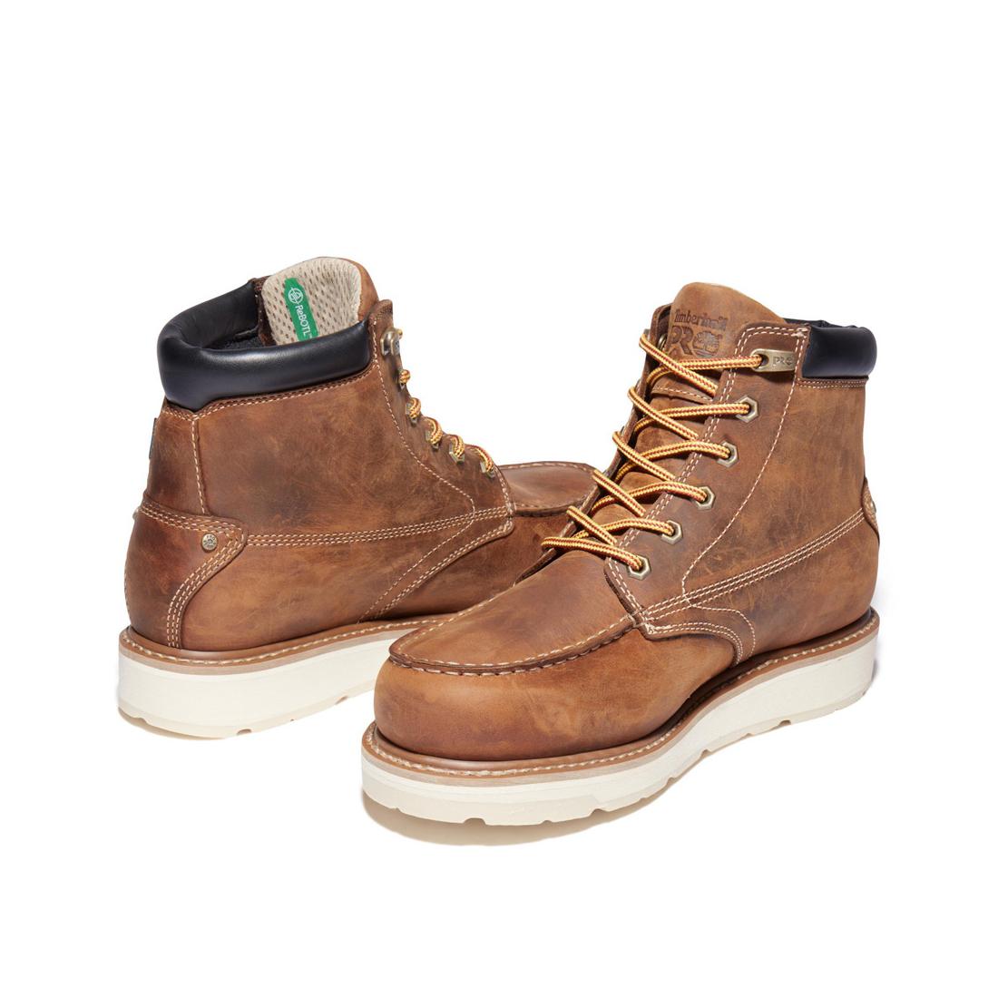 Gridworks Unisex 6 Inch Soft Toe Waterproof Work Boots - Durable & Comfortable for Construction, Hiking & Outdoor Activities