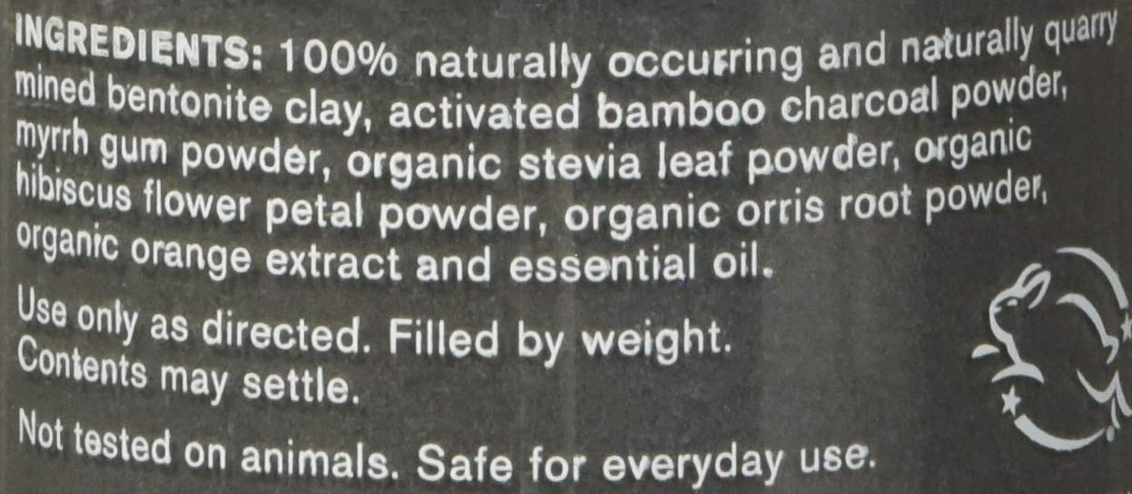 Activated Charcoal Whitening Tooth Powder - Natural Teeth Whitener for Sensitive Teeth & Gum Care, Enamel Safe, Vegan & Cruelty-Free (Exotic Citrus Flavor) | Brighten Smile, Remove Stains, Freshen Breath for Daily Oral Care Routine