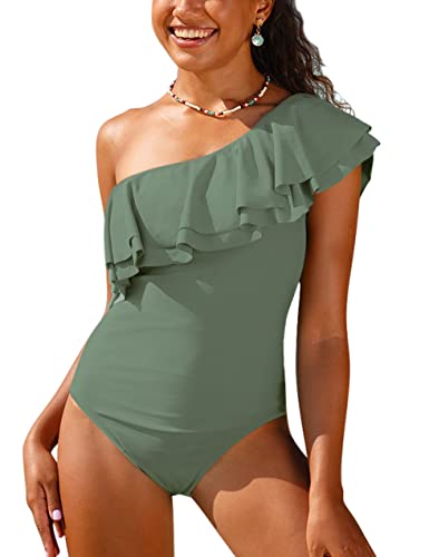 Double Big Ruffles Army Green