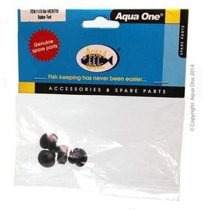 Aqua One Rubber Feet for Aquis 500 700 1000 1200 550 750 1050 1250 VA230 300 650 750 - Replacement Tank Pads for Aquarium Stability and Vibration Dampening - Perfect for Home and Office Fish Tanks