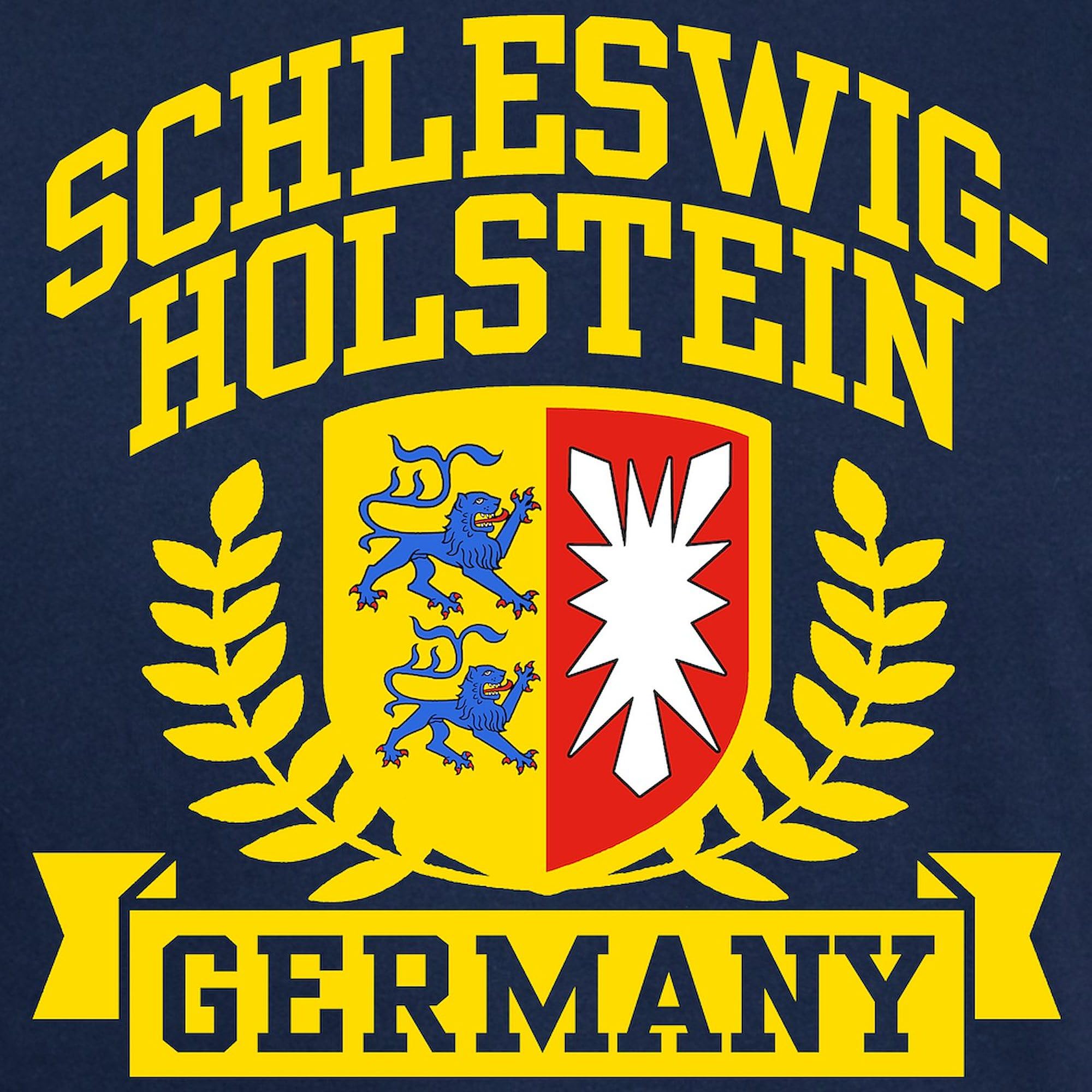 Schleswig Holstein Germany Dark T-Shirt for Men - 100% Cotton Classic Graphic Tee | Casual Wear, Travel Souvenir & German Pride Apparel