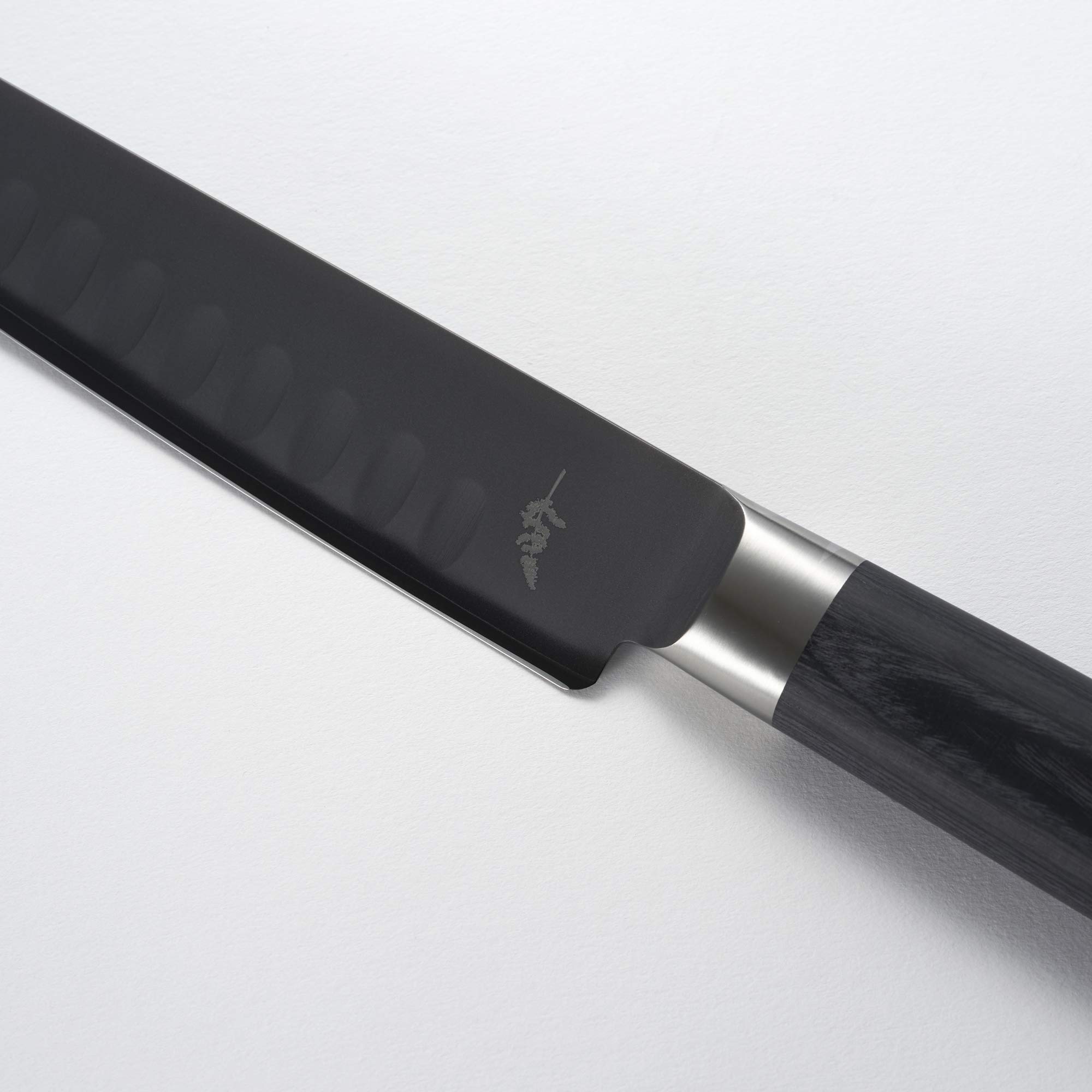 Premium Michel BRAS No. 3 Large Black Kitchen Knife - Professional Chef's Knife for Slicing, Dicing & Food Prep - Ideal for Home Cooks & Professional Kitchens
