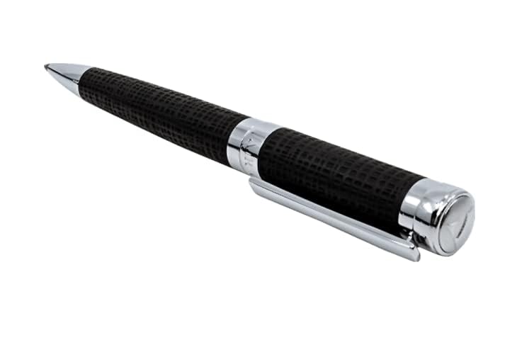 Premium ARCIS Radial Black Ballpoint Pen - Executive Luxury Pen in Black & Silver for Smooth Writing | No Bleed Ink | Ideal for Business Signatures, Journaling & Note Taking | High-End Office & Gift Writing Supplies
