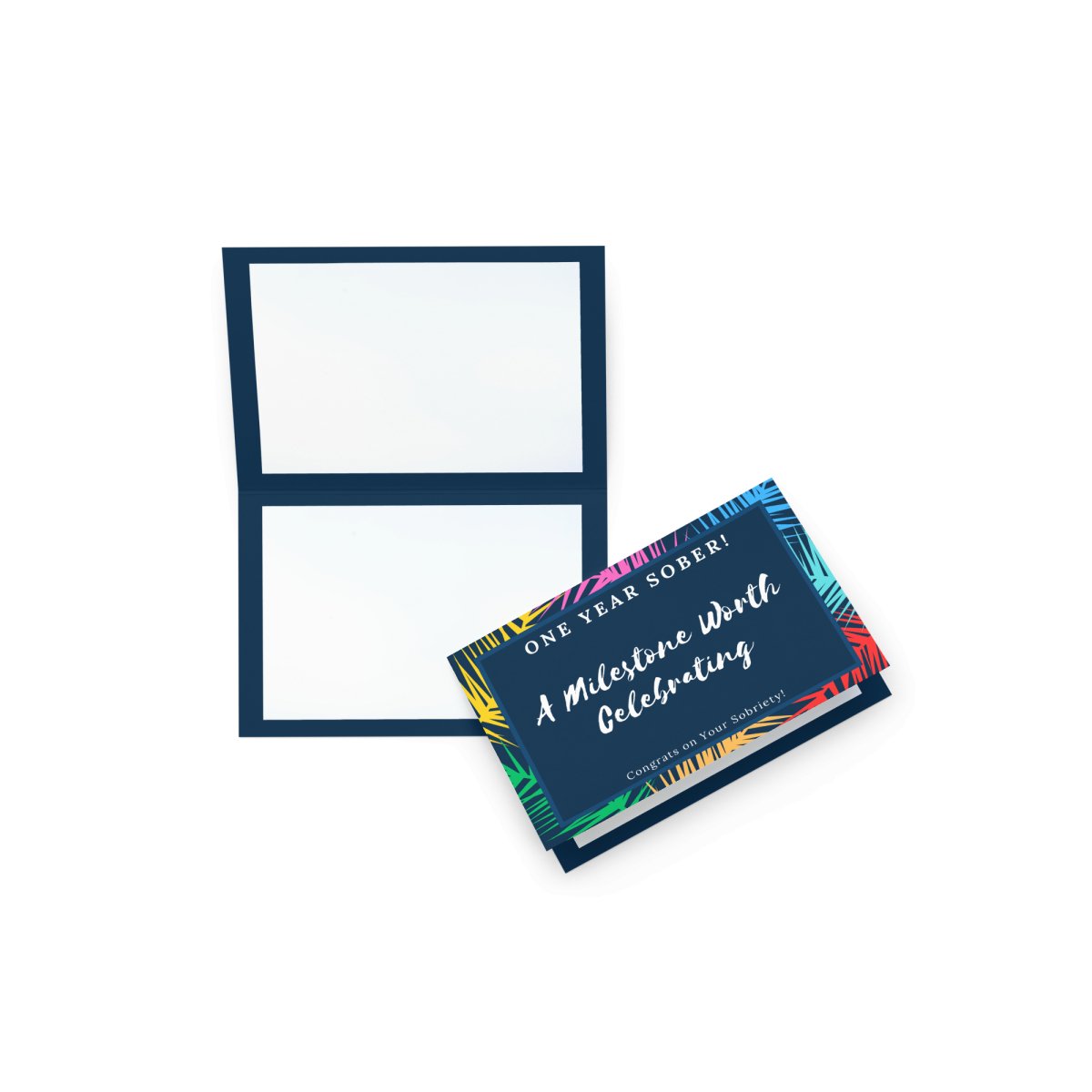 One Year Sober Celebration Card - Motivational Sobriety Gift for Recovery Milestones - Perfect for AA Meetings, Anniversaries & Encouragement