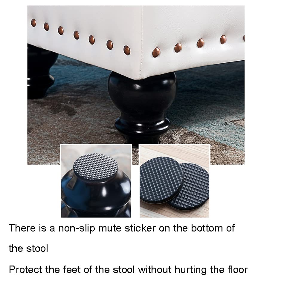 Foldable Ottoman Storage Box with Lid - Multi-Functional Footstool Seat & Toy Storage for Entryway, Bedroom, Living Room - Perfect for Kids' Playroom, Hallway Organization & Extra Seating