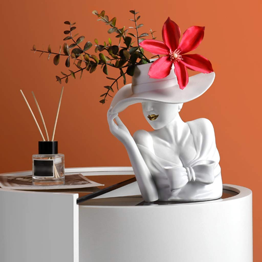 Modern Ceramic Table Centerpiece Vases - Elegant Home Decor for Living Room, Cafe & Office - Perfect Gift for Housewarming, Wedding & Special Occasions