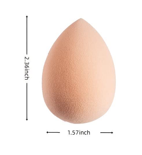 FAMEZA 4-Piece Makeup Sponge Set - Foundation Beauty Blender Sponge for Liquid, Cream & Powder - Multicolor Makeup Sponges with Holder - Perfect for Flawless Blending & On-the-Go Touchups