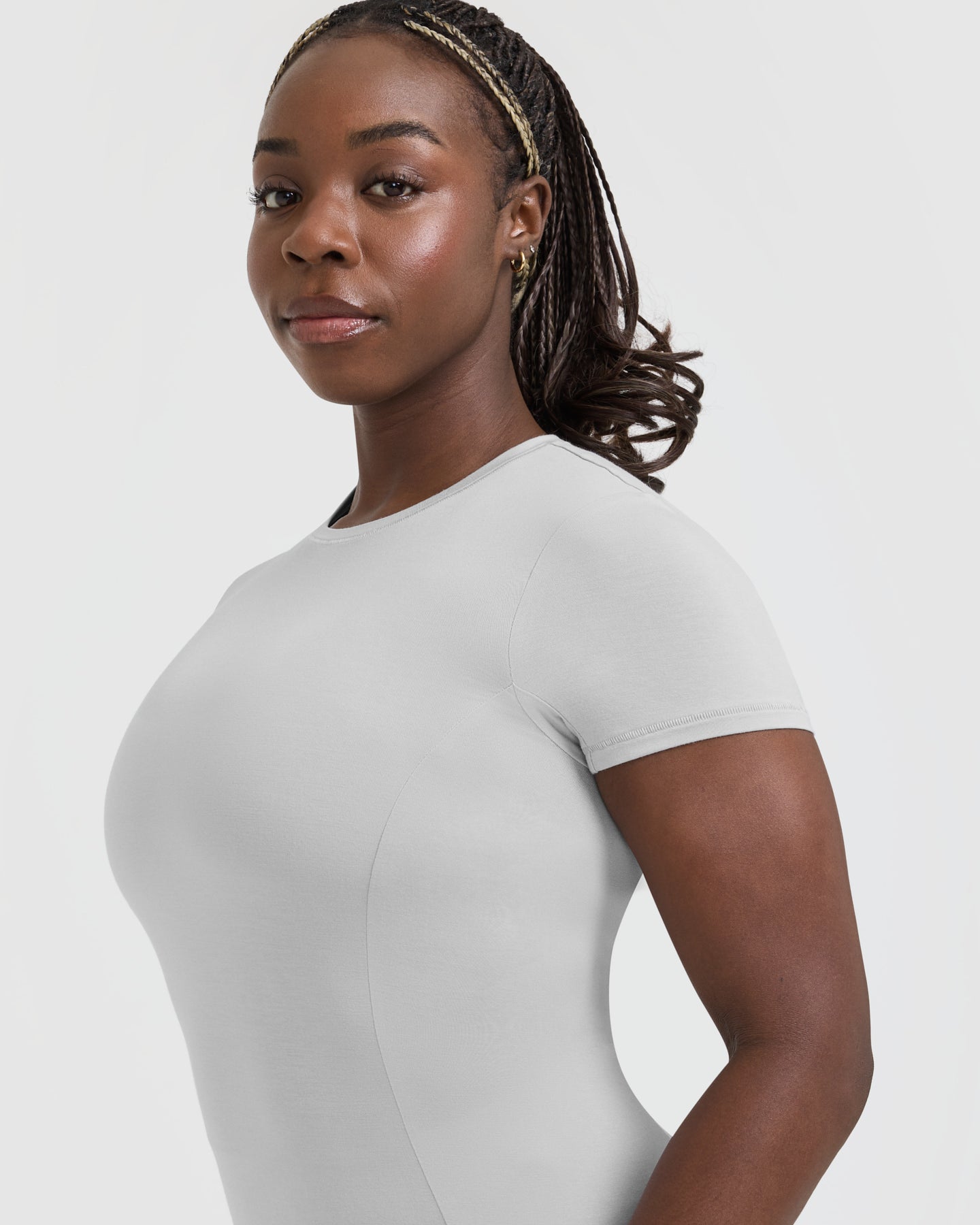 Mellow™ Soft Short Sleeve T-Shirt for Men & Women | Light Grey Cotton Comfortable Casual Tee | Perfect for Everyday Wear, Lounge & Outings