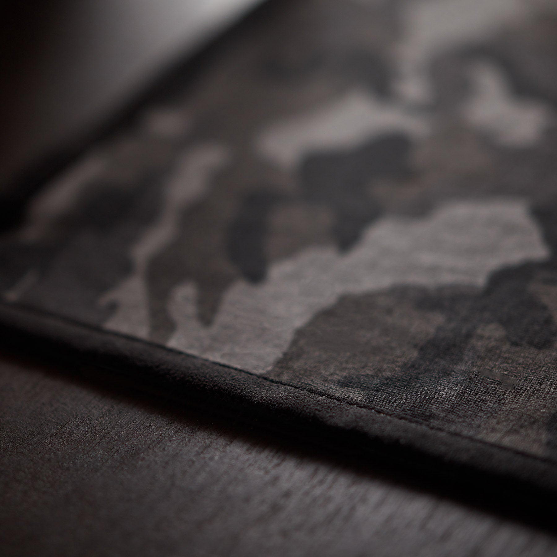 Premium Camo Placemat with Suede Trim - Night Camo/Black Waterproof Table Mat for Outdoor Camping & Hunting Gear Accessories