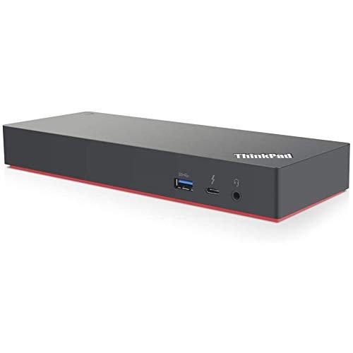 Lenovo Thunderbolt 3 Gen 2 Docking Station - 40B00135US - Dual 4K Display, 40Gbps Data Transfer, 100W Power Delivery - Perfect for Home Office & Gaming Setup