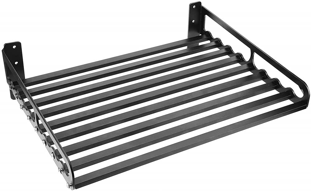 Sturdy Microwave Oven Shelf with Storage Rack - Easy Punch Install Wall Mounted Kitchen Organizer Shelf for Small Appliances - Perfect for Kitchen, Pantry or Laundry Room Organization