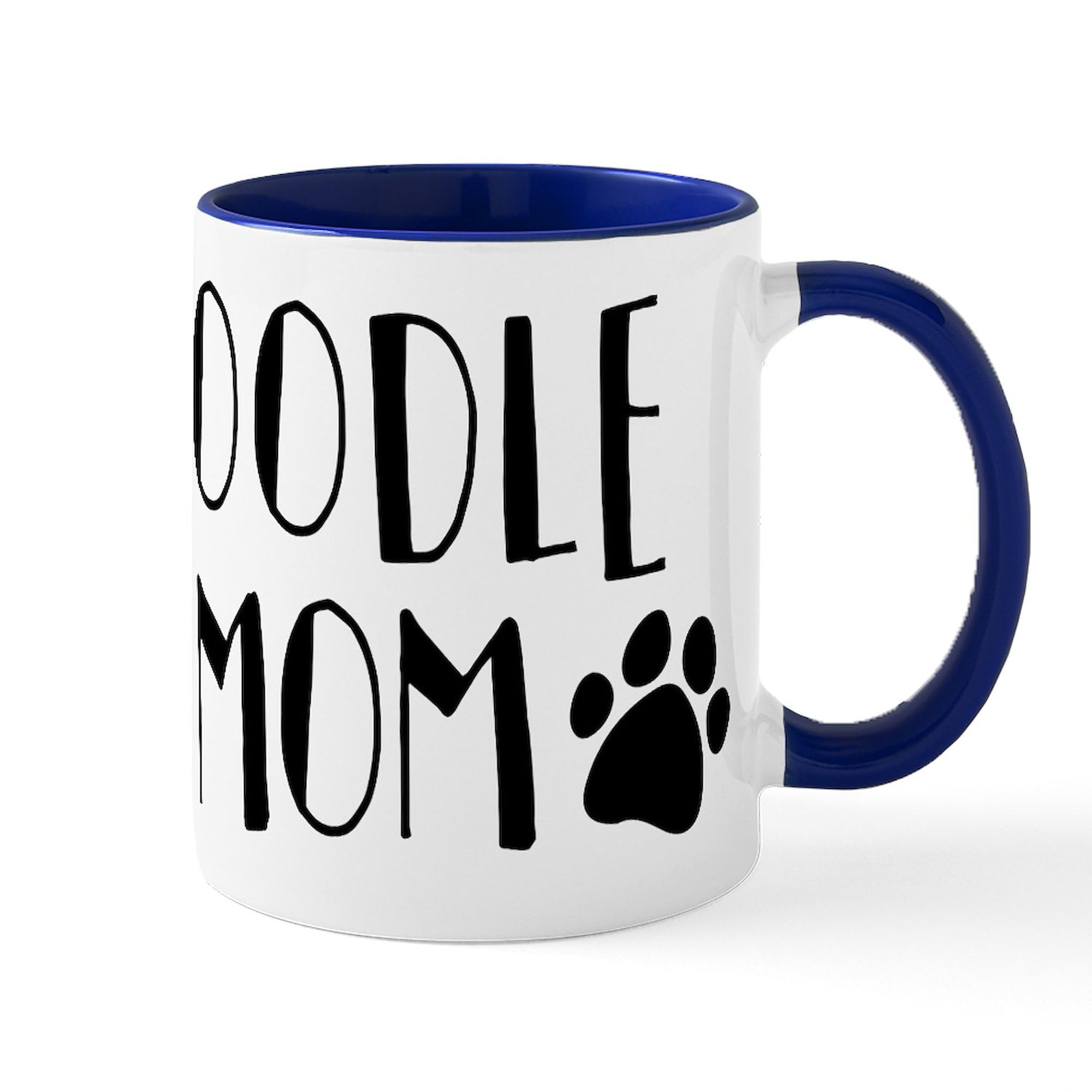 Poodle Mom Ceramic Coffee Mug 11 oz (325 ml) - Perfect Gift for Dog Lovers, Ideal for Coffee, Tea & Hot Drinks at Home or Office