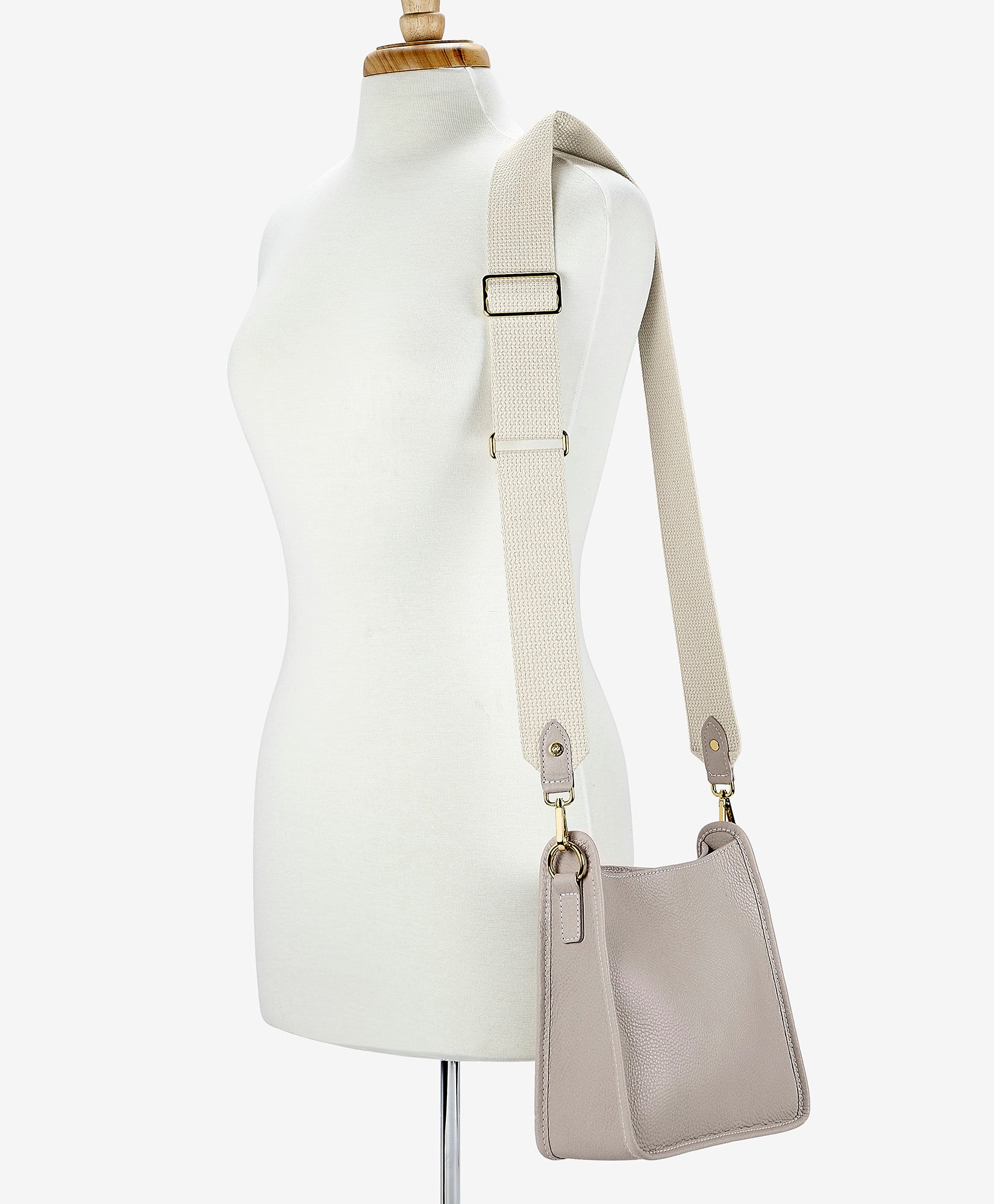 Elle Crossbody Bag - Pebble Grain Leather in Beechwood - Stylish & Durable for Work, Travel & Everyday Use