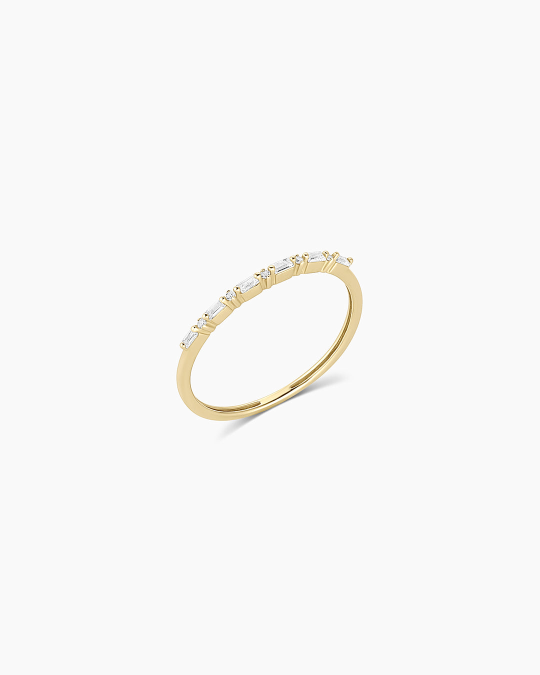 Exquisite Diamond & White Sapphire Amara Row Ring - Elegant Stackable Band for Women, Perfect for Weddings, Anniversaries & Everyday Luxury Jewelry