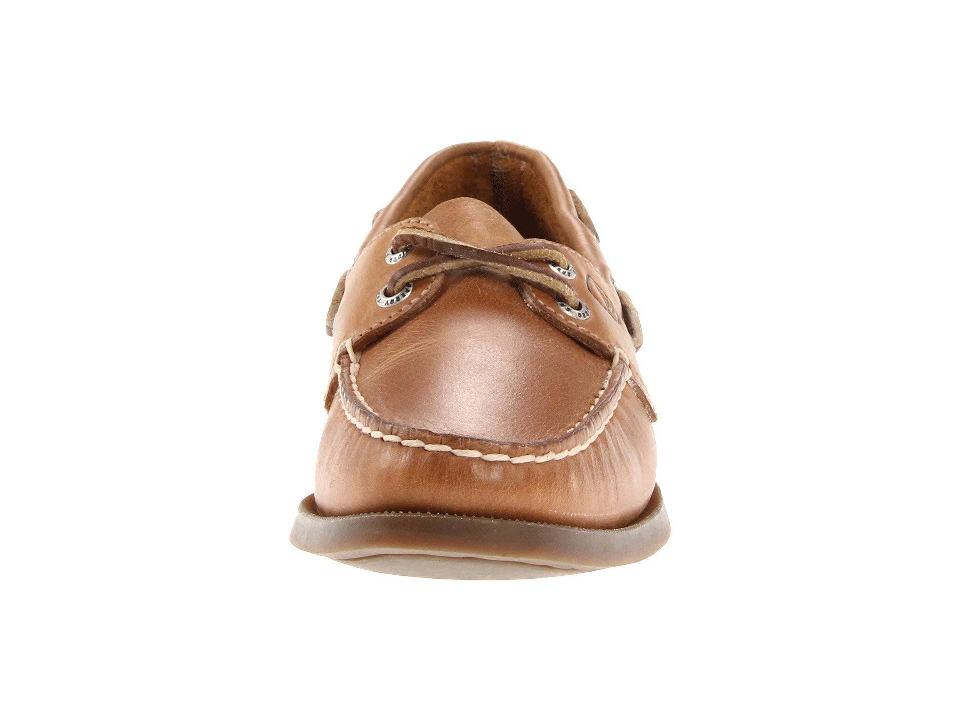Sperry Women's A/O 2-Eye Boat Shoe in Tan - Size 10 Wide | Comfortable Non-Slip Deck Shoes for Sailing, Boating & Casual Wear