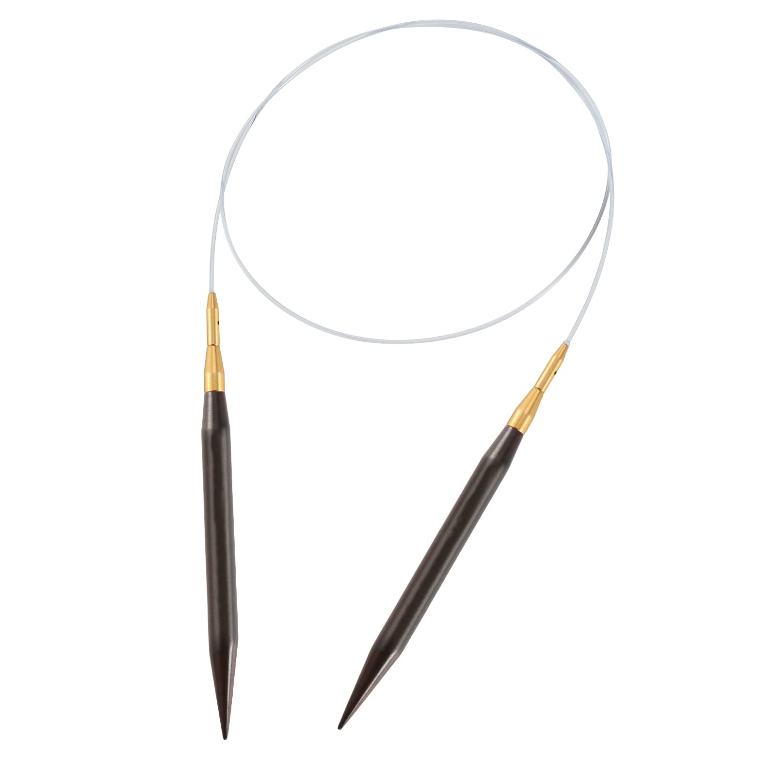 STITCHIZ 24-inch (60cm) Circular Knitting Needles - US Size 6 (3.5mm) - Natural Wood Yarn Needles for Knitting, Crochet & Craft Projects - Perfect for Hats, Scarves & Sweaters