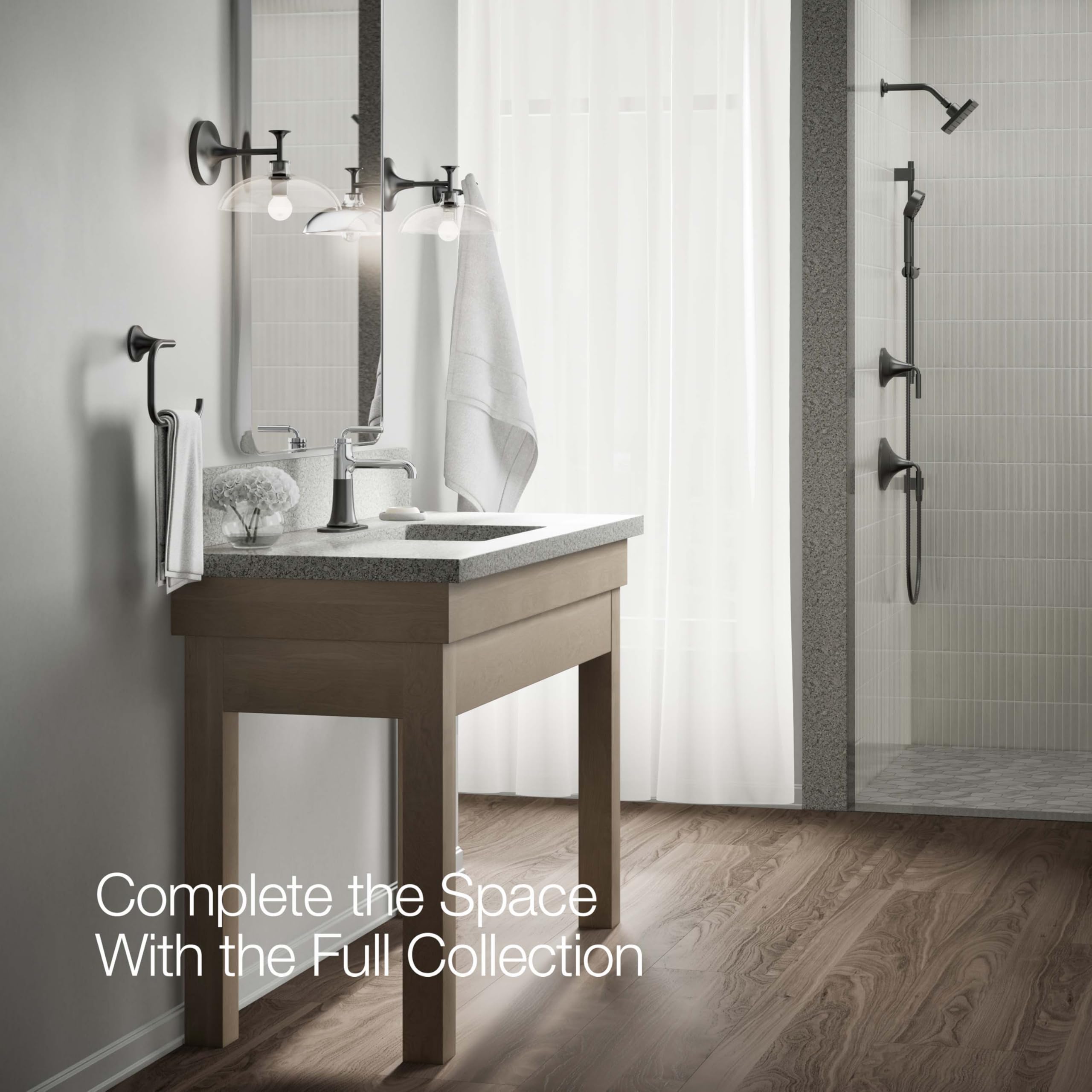High Flow 1.2 GPM Single Handle Bathroom Sink Faucet - Modern Water-Saving Design for Powder Rooms, Guest Baths & Small Spaces