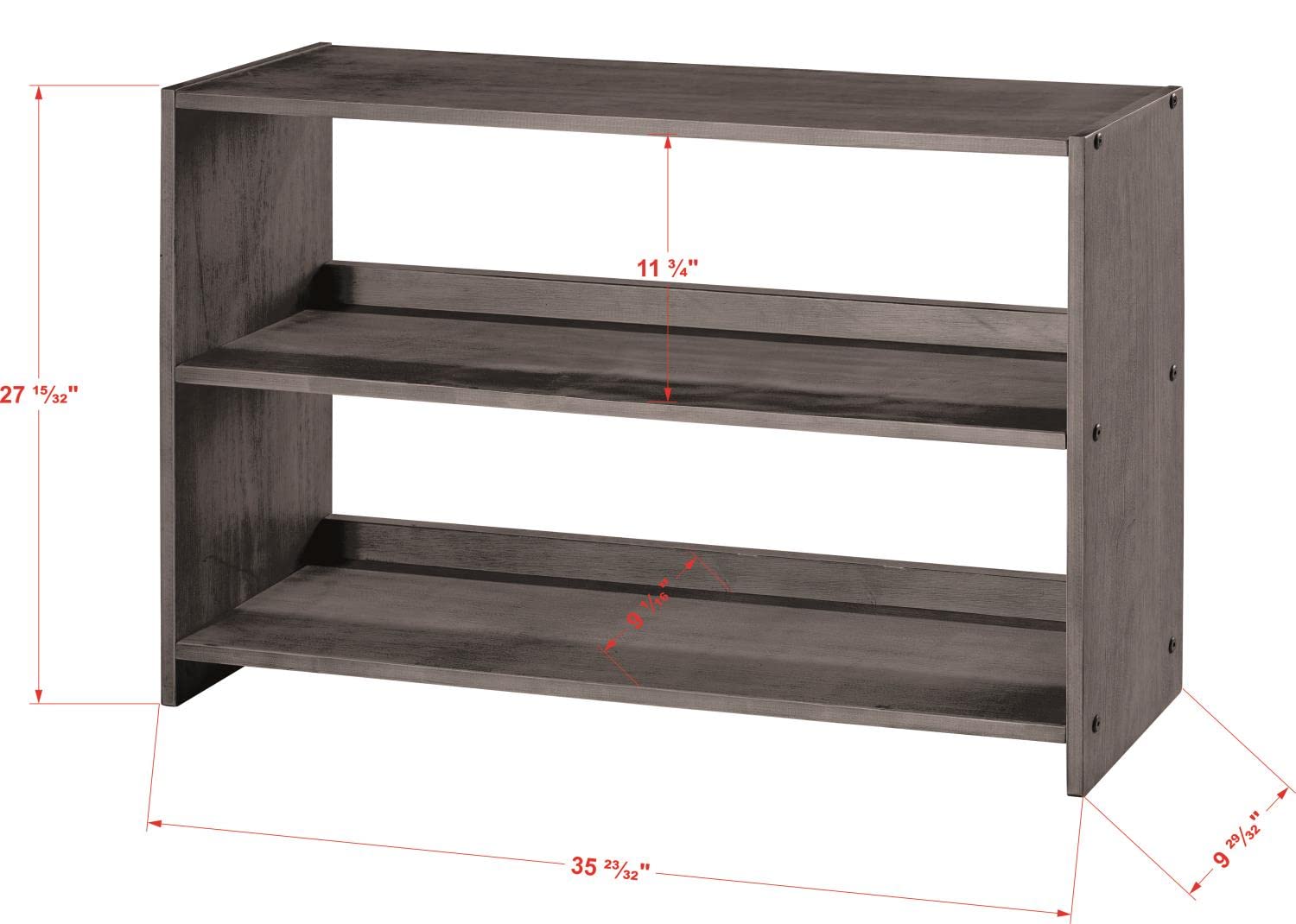 Donco Kids Large Louver Bookcase - White Wooden Bookshelf for Children's Room, Nursery, Playroom & Classroom Organization