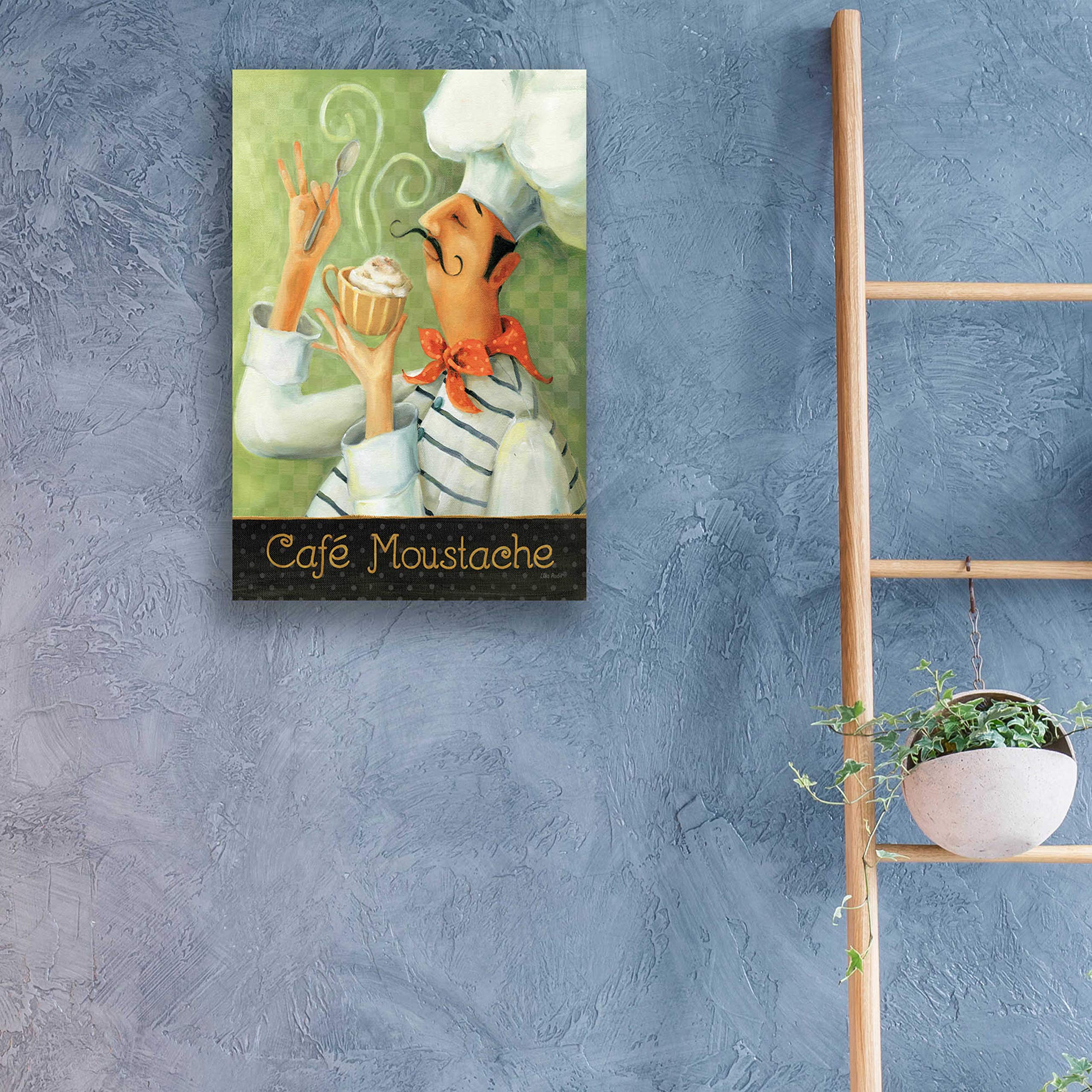 Epic Art 'Cafe Moustache II' by Lisa Audit - 16x24 Inch Acrylic Glass Wall Decor - Modern Home & Office Artwork for Living Room, Bedroom, Dining Area