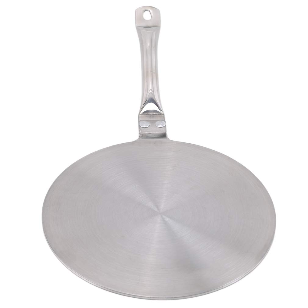 GUAngqi Stainless Steel Induction Adapter Plate - Compatible with Induction Cookers, Heat Diffuser Thermal Board (Silver, 20cm) - Perfect for Non-Induction Cookware & Even Heat Distribution