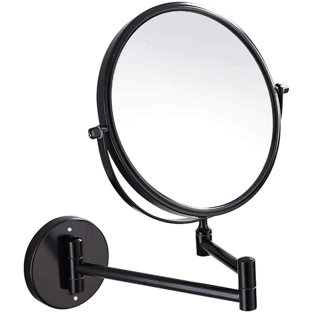 10x Magnifying Wall Mounted Makeup Mirror - Double-Sided Vanity Mirror for Bathroom with LED Lights | Perfect for Makeup Application, Skincare & Shaving