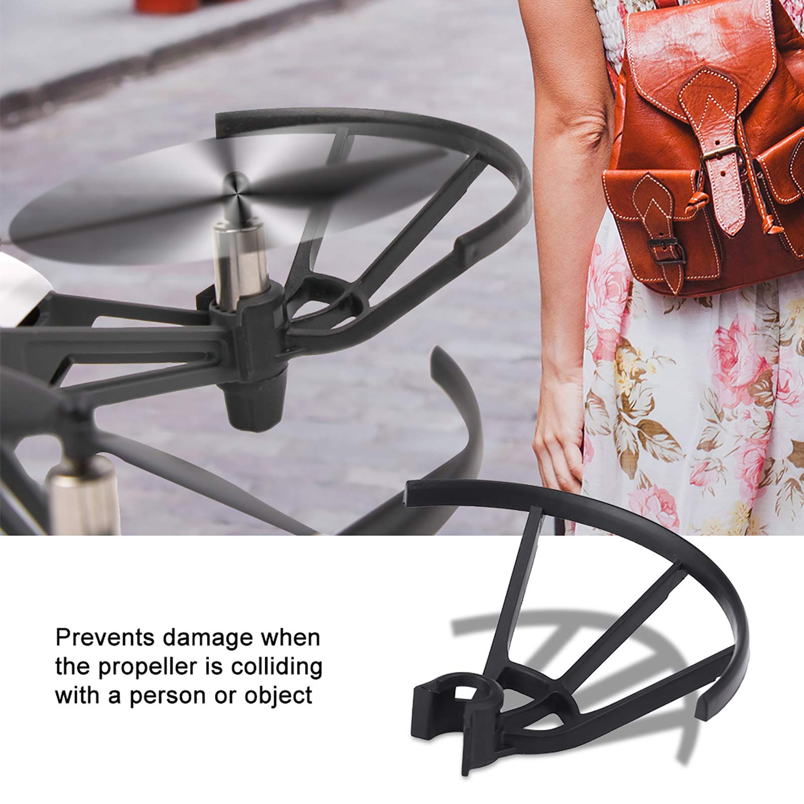 Shanrya 4pcs Drone Propeller Guards - Compatible with Tello RC Drones, Durable Blade Protectors for Safe Flying - Perfect for Indoor and Outdoor Drone Protection