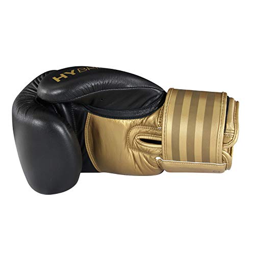Adidas Hybrid 200 Leather Boxing & Kickboxing Gloves for Men & Women - Premium Training Gloves for MMA, Muay Thai, Sparring and Fitness Workouts