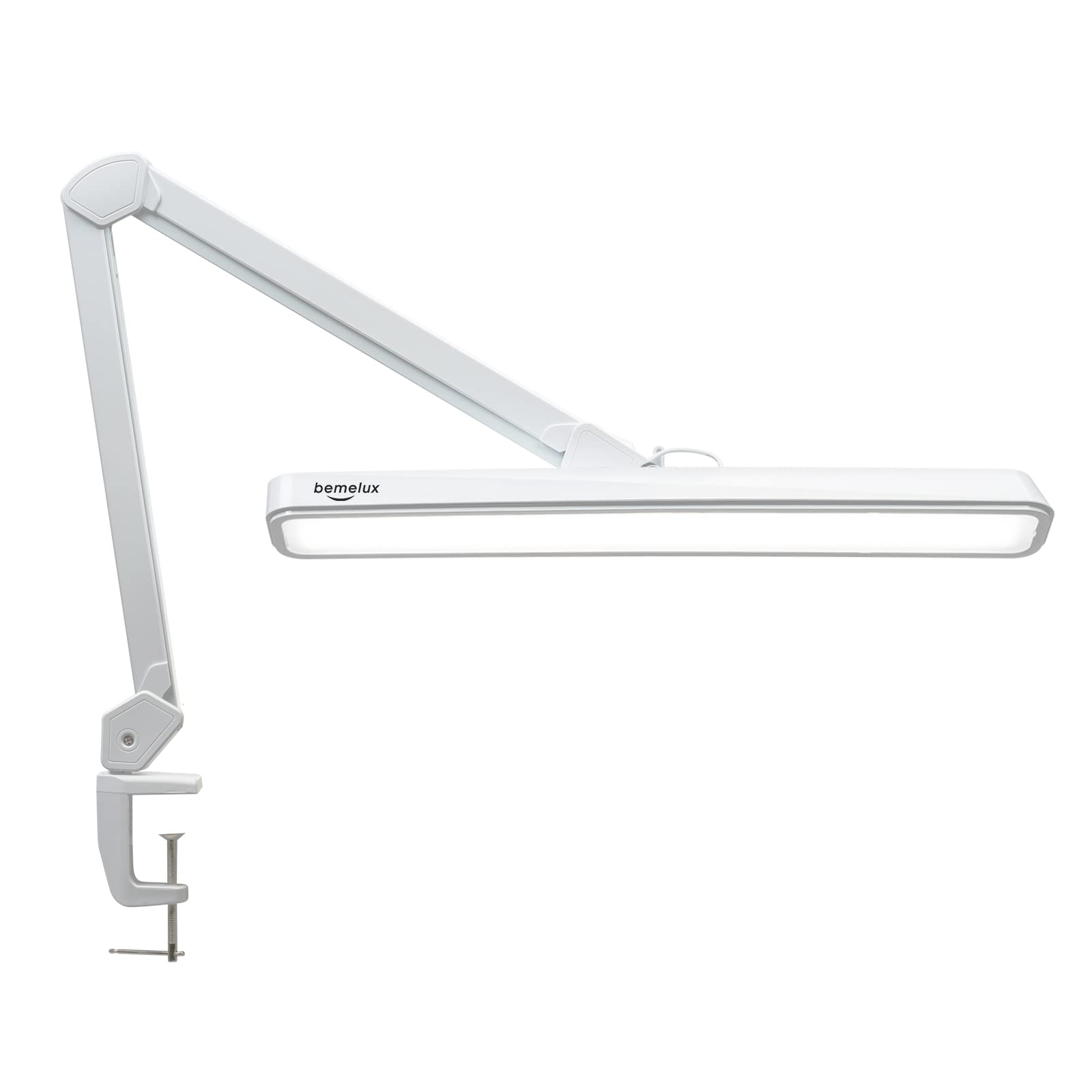 LED Architect Desk Lamp with Clamp - 2000 Lumens Adjustable Swing Arm Office Task Light, 234 Bright LEDs, 24W, 5 Color Temperatures for Drafting, Reading & Workbench Use | Perfect for Home Office, Study Room & Professional Workspaces