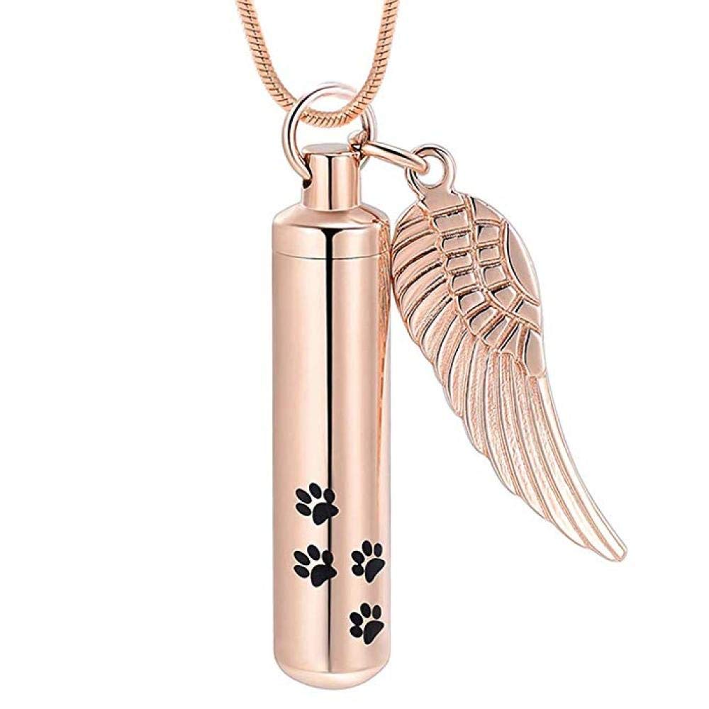 VEHT Stainless Steel Frog Cremation Memorial Pendant for Ashes - Rose Gold Urn Keepsake Necklace Set (5Pcs) | Waterproof Sympathy Jewelry for Pet Loss, Funeral & Memorial Gifts