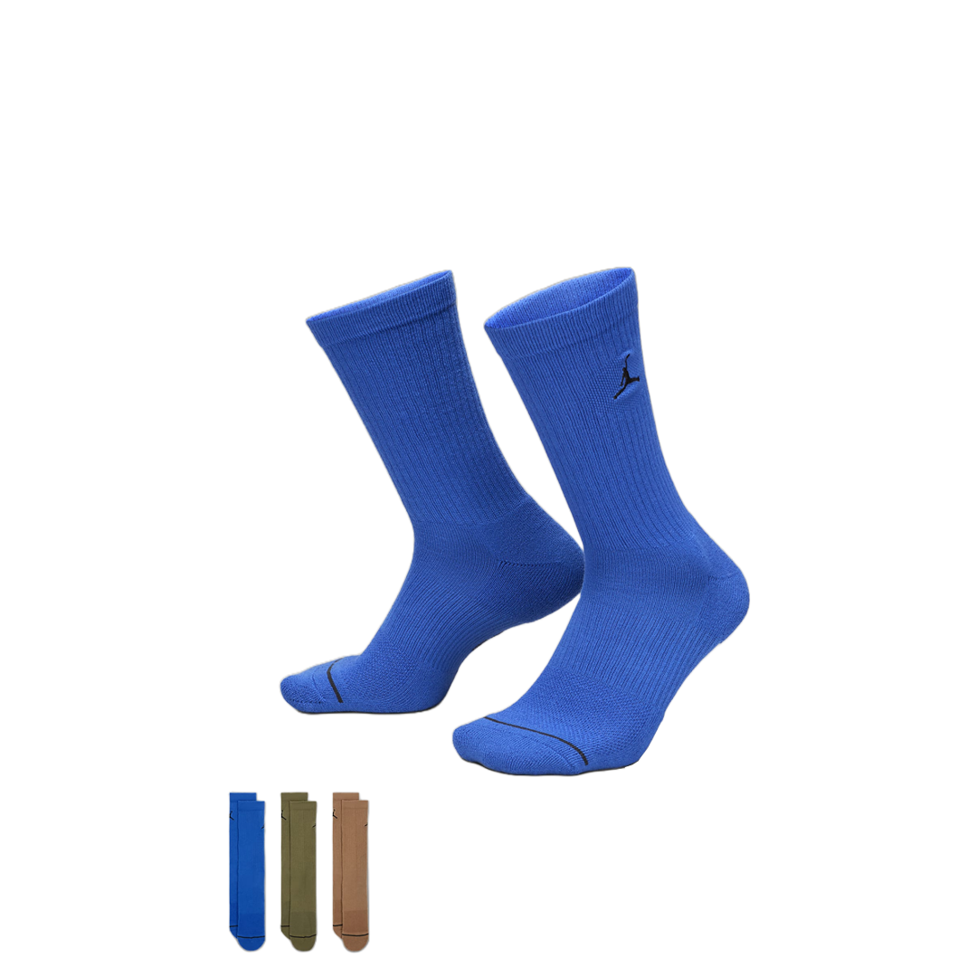 Premium Cotton Crew Socks 3-Pack - Soft Breathable Everyday Socks for Men & Women - Perfect for Work, Gym, and Casual Wear