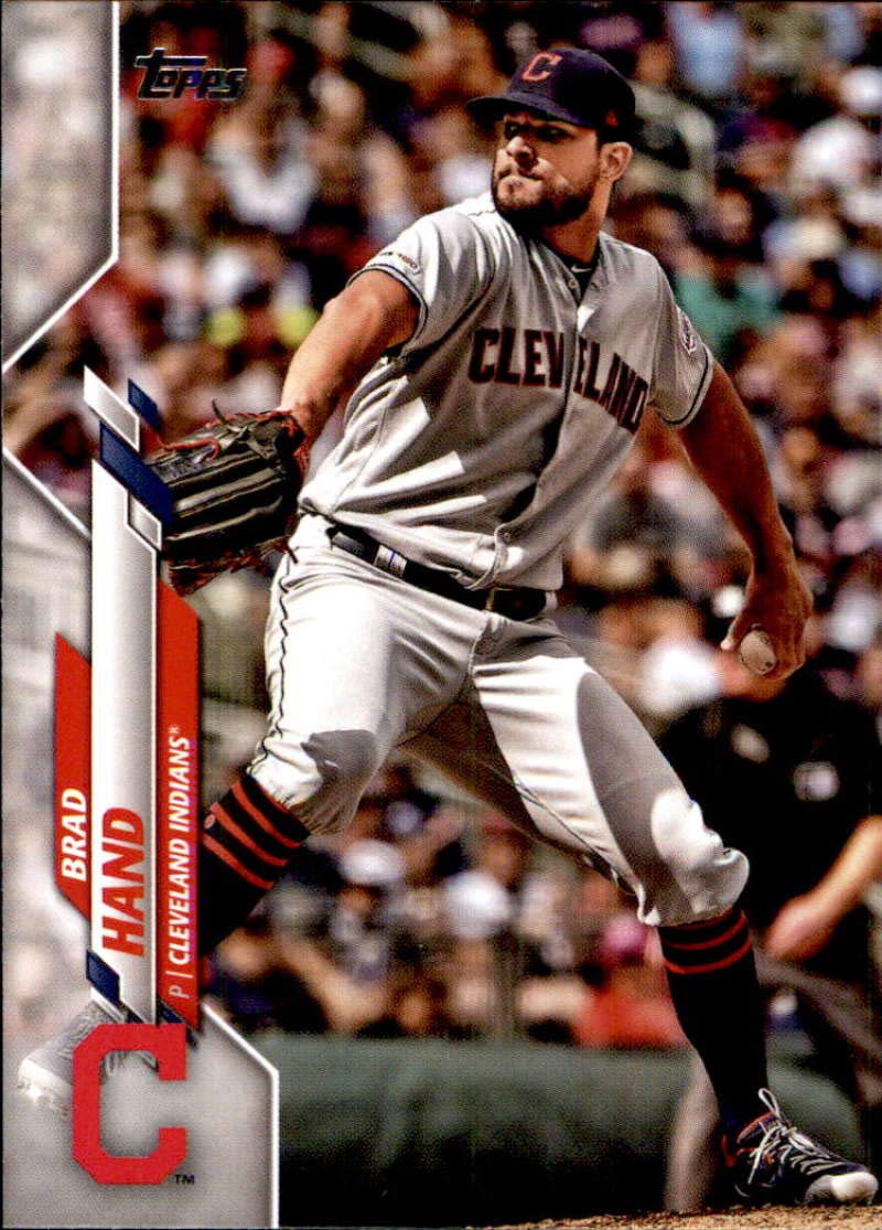 2020 Topps #101 Brad Hand Cleveland Indians Baseball Card - MLB Trading Card for Collectors, Fans & Sports Memorabilia Enthusiasts - Perfect for Display, Gifts & Investment