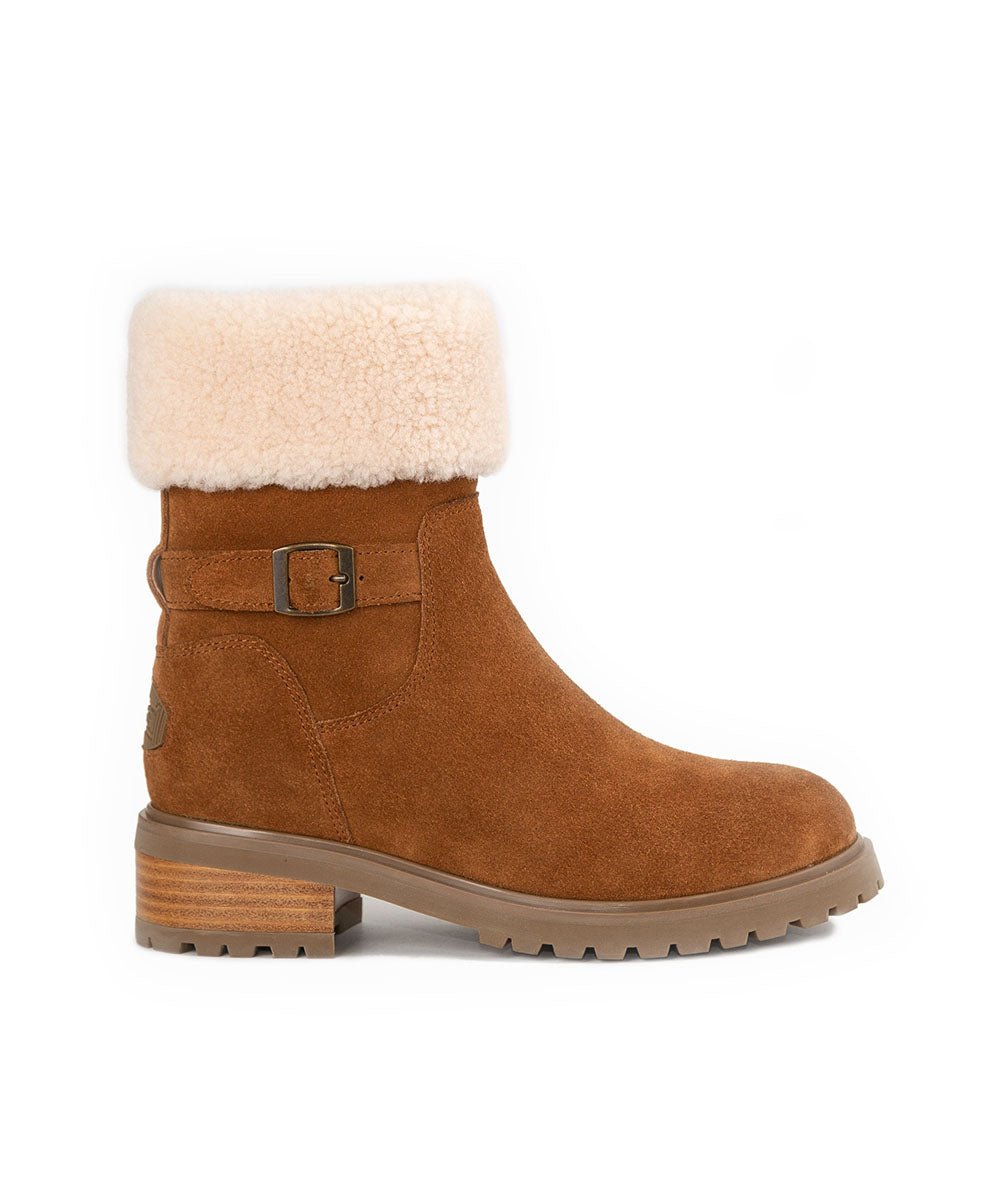 Women's Verona Zip UGG Boots - Genuine Sheepskin Winter Boots with Side Zipper | Cozy & Warm for Cold Weather, Snow, and Indoor Comfort