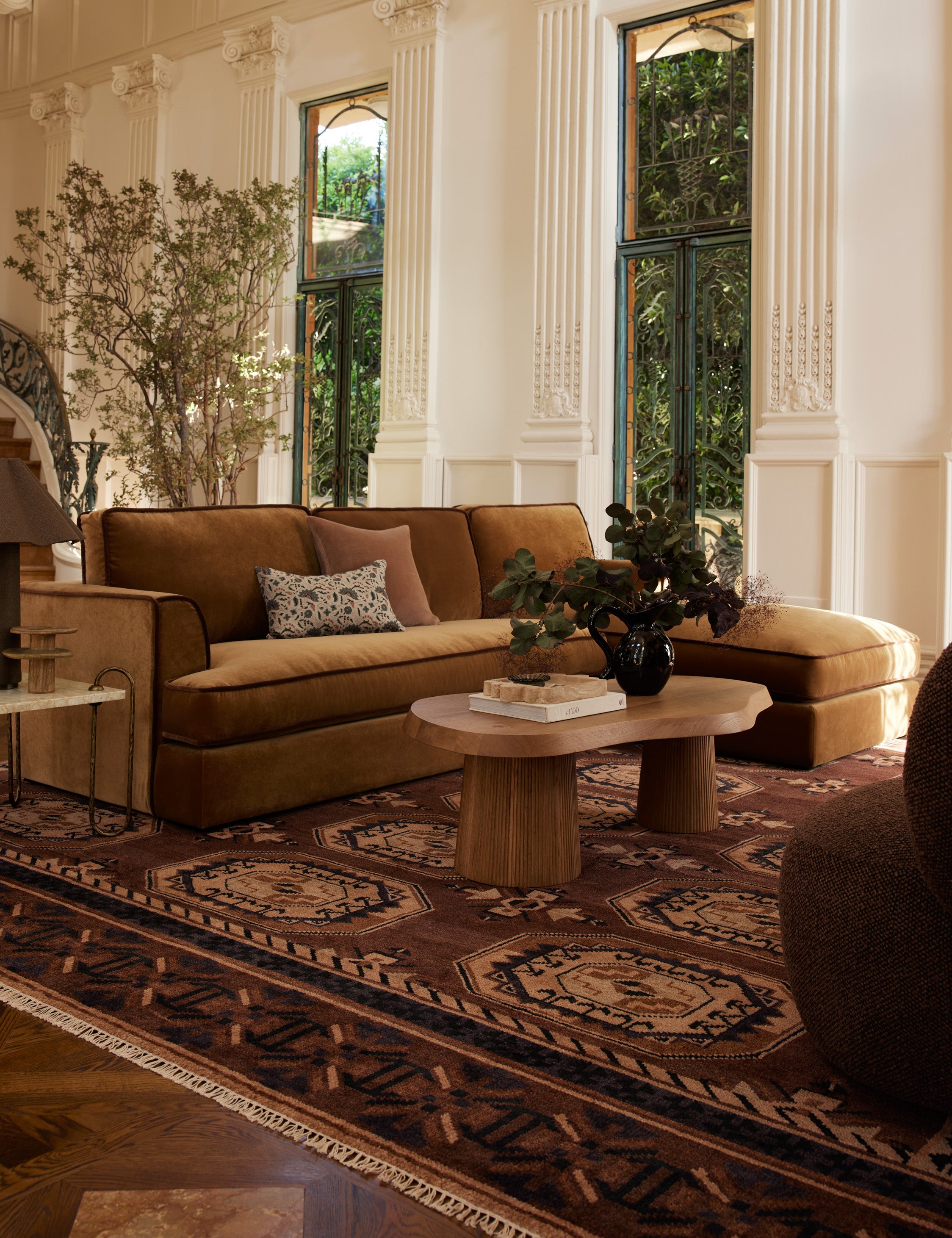 Handmade Caprice Wool Rug Swatch - 18x18 Inch Premium Hand-Knotted Area Rug - Perfect for Living Room, Bedroom & Home Decor