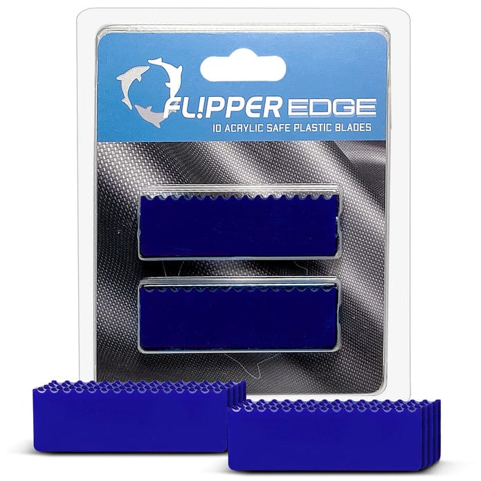 EDGE Aquarium Algae Cleaner with Replacement Blades - Flipper Scraper Tool for Glass & Acrylic Tanks - Perfect for Freshwater & Saltwater Fish Tank Maintenance