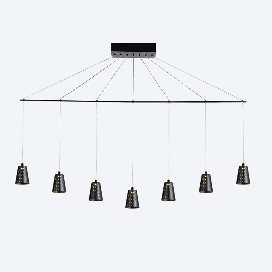 ZORO LINEAR 7 LED Pendant Light with Yosh Shade - Dimmable Modern Lighting for Kitchen Island, Dining Room & Living Room