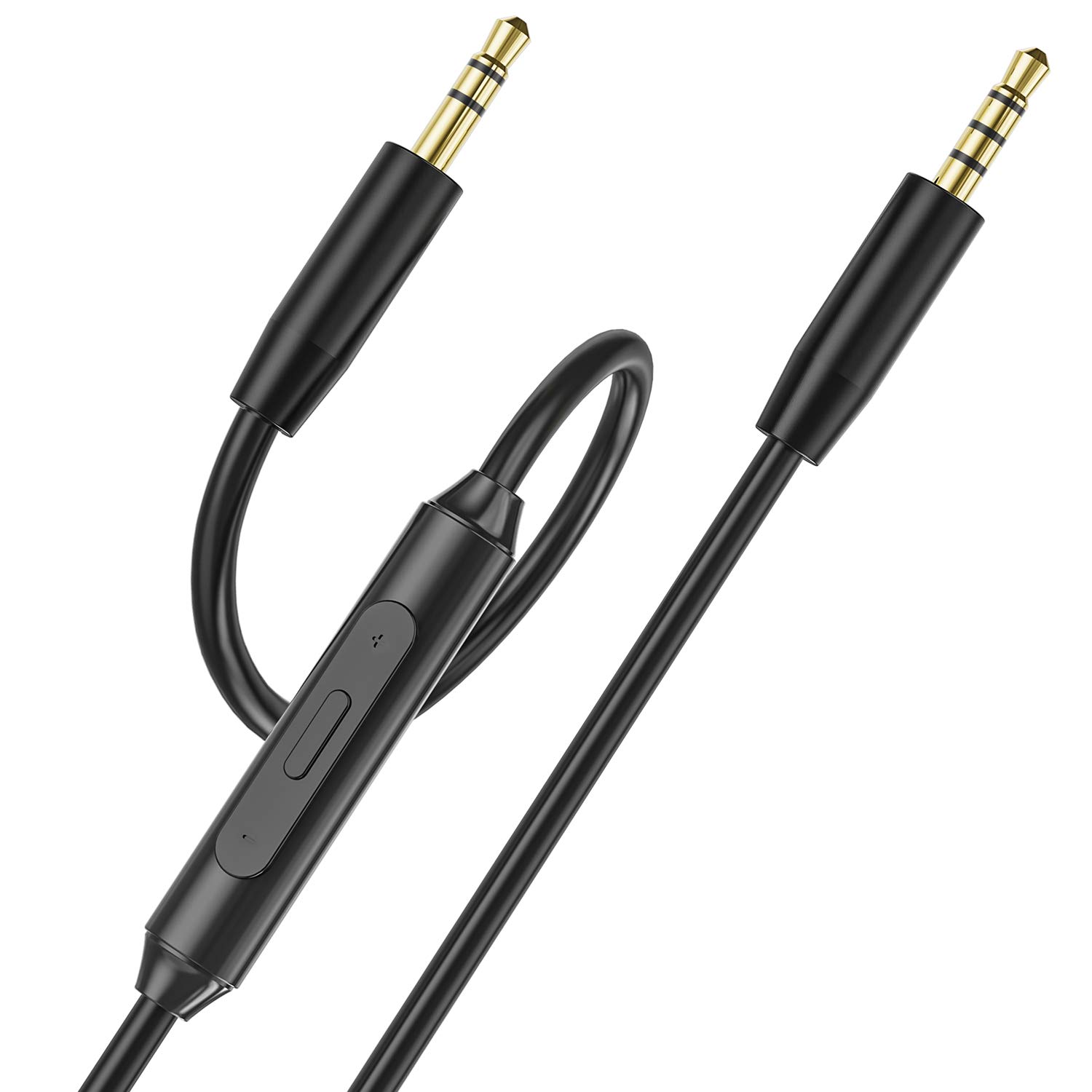 Ancable Replacement 3.5mm Headset Audio Cable with Mic & Volume Control - Compatible with Skullcandy Crusher, Hesh, Hesh 2, Hesh 3, Venue, Grind Headphones - Perfect for Gaming, Music, Calls & Workouts
