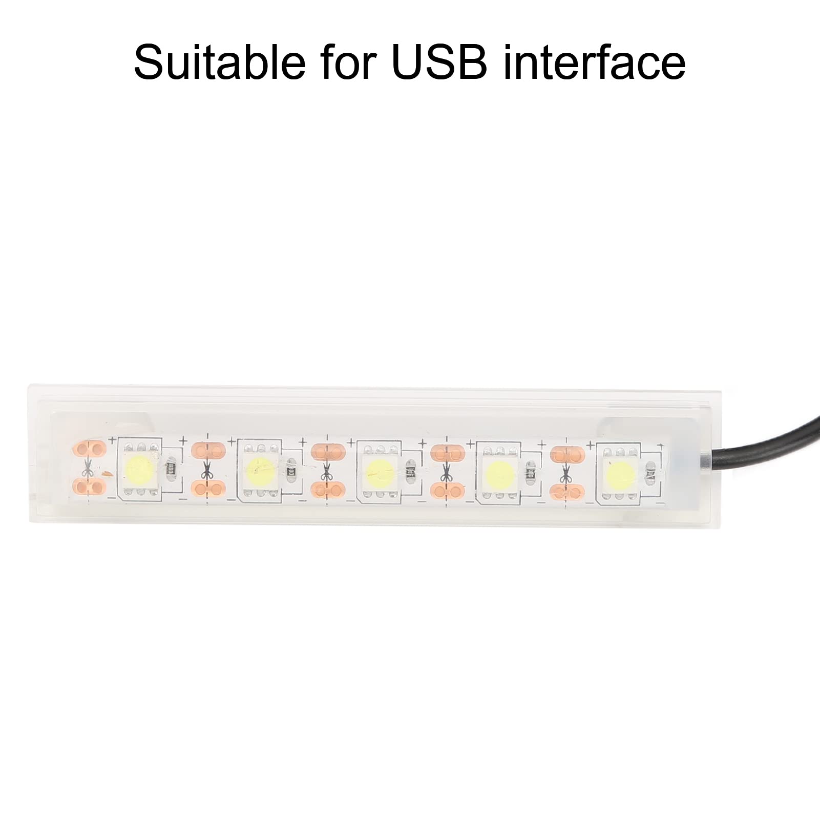 Zerodis Aquarium LED Light - Submersible Underwater Fish Tank Light for Plants, White LED Aquarium Lighting for Indoor Tanks | Perfect for Freshwater Plant Growth & Decorative Aquascaping