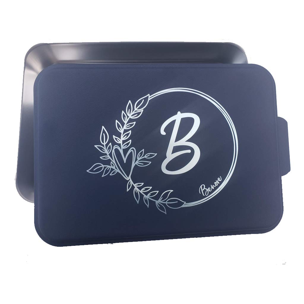 Personalized Engraved Cake Pan - Custom Aluminum Baking Pan with Lid | Perfect Wedding Gift, Bridal Shower Present & Housewarming Gift for Chef | Great for Mother's Day & Special Occasions | Ideal for Baking Cakes, Cupcakes & Desserts at Home