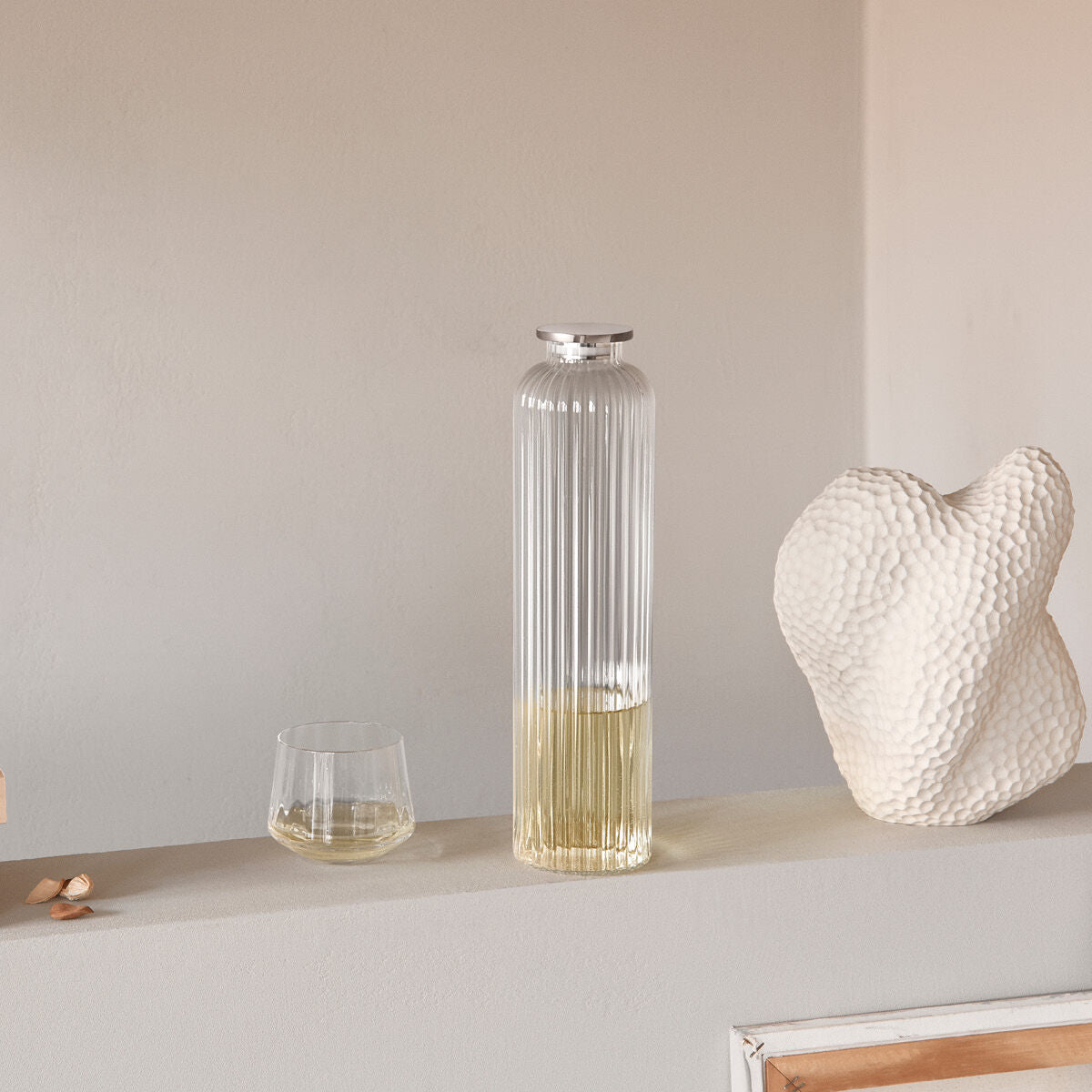 Georg Jensen Bernadotte Carafe with Lid - Elegant Glass Pitcher for Water, Juice & Wine - Perfect for Dining, Entertaining & Home Decor