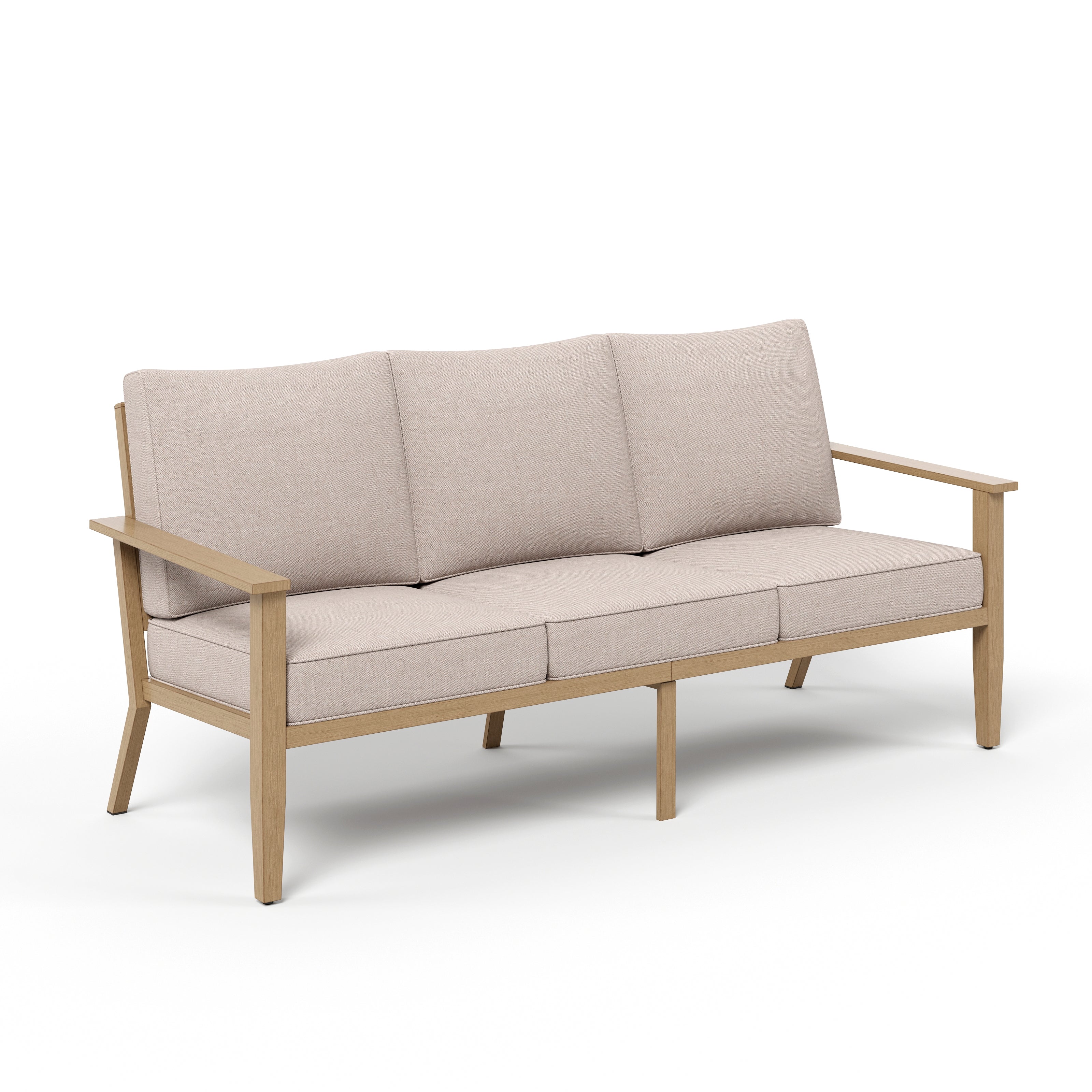 Sophia & William 3-Piece Patio Conversation Set - Weather-Resistant Wood-Like Outdoor Furniture for Garden, Deck, or Backyard Relaxation