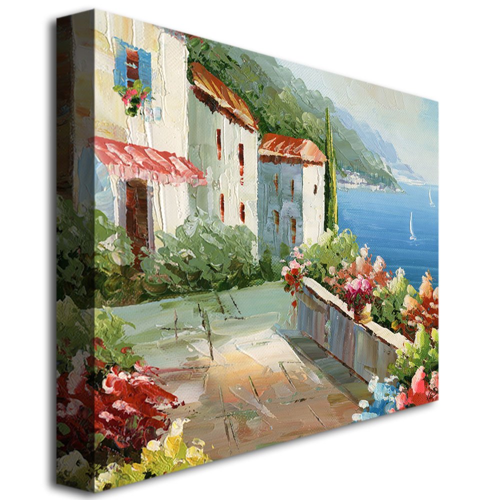 Trademark Fine Art Rio Mediterranean View Canvas Wall Art - Stunning Coastal Decor for Living Room, Bedroom & Office