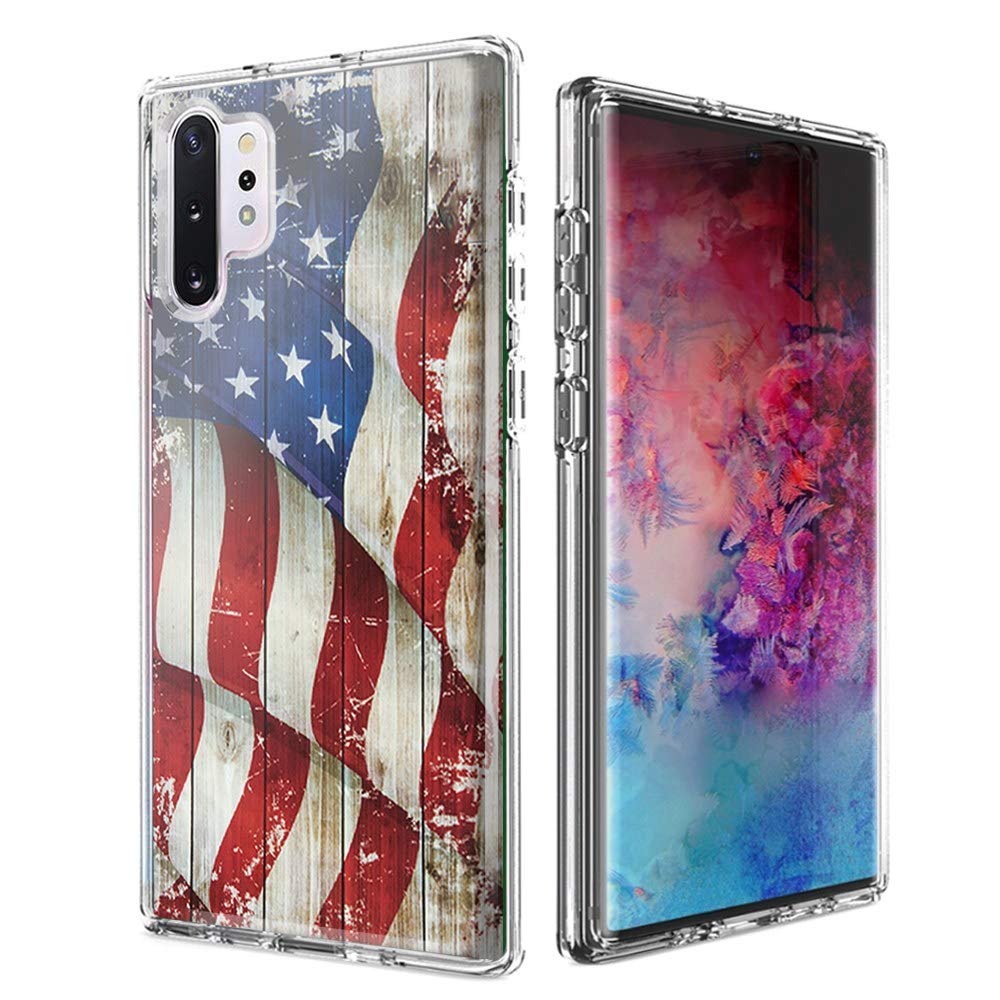 Vintage American Flag Samsung Note 10 Plus Case - Durable Dual Layer Protection for Work & Travel