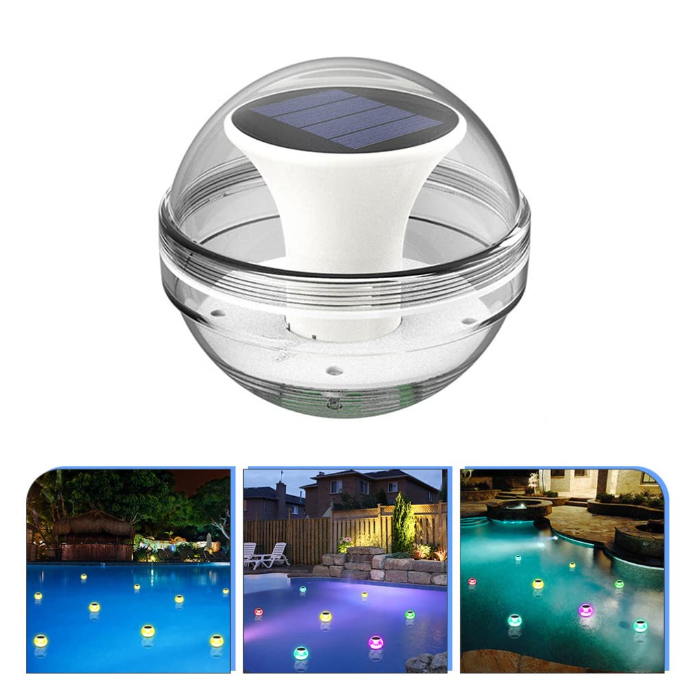 Solar Powered Floating Pool Lights with LED - Waterproof, Energy Efficient, for Outdoor Swimming Pools, Garden Ponds & Backyard Decor