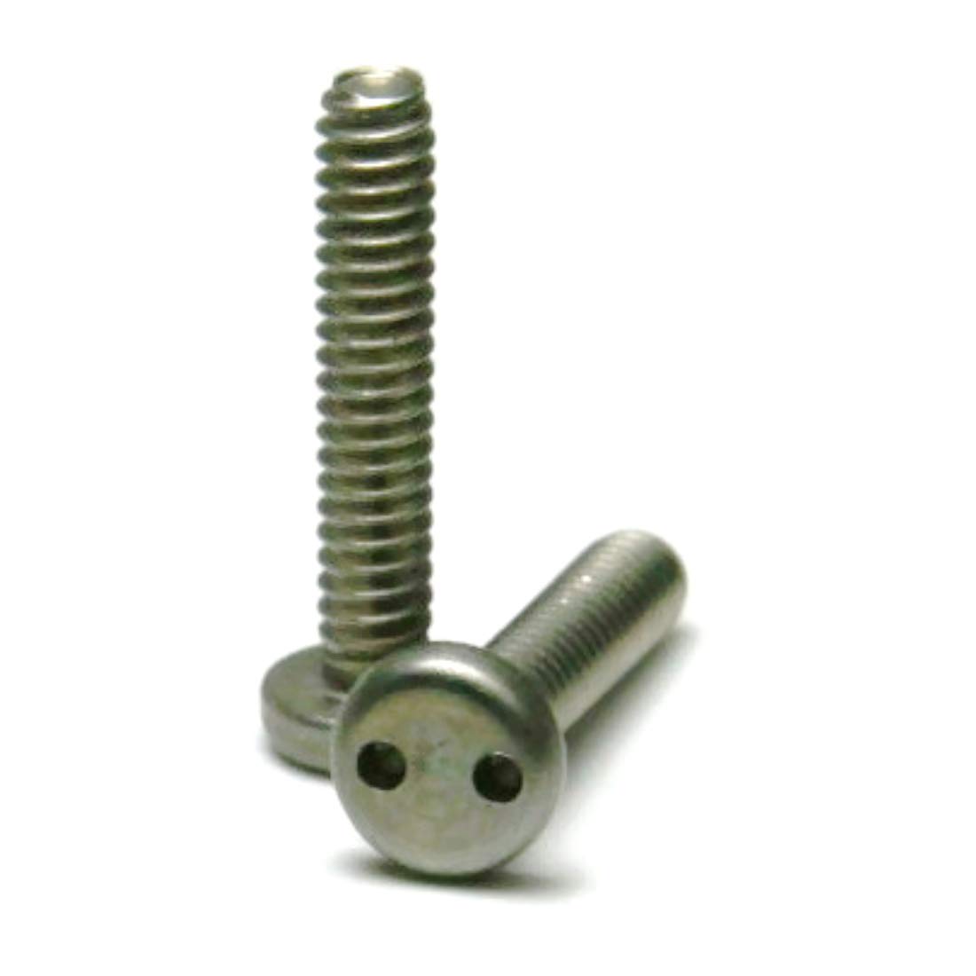 18-8 Stainless Steel Spanner Snake Eye Tamper Proof Pan Head Machine Screws #10-24 x 1