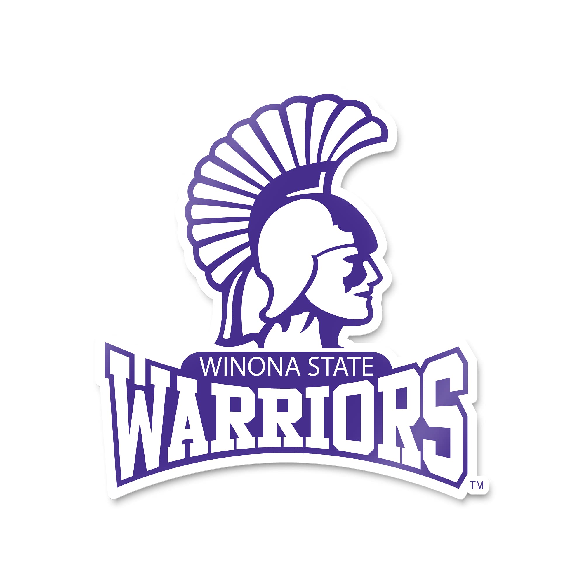 Winona State University Warriors NCAA Vinyl Decal Sticker - Durable Waterproof Laptop, Water Bottle, Car, Scrapbook Decals for College Sports Fans - Perfect for Game Day, School Spirit, and Team Pride