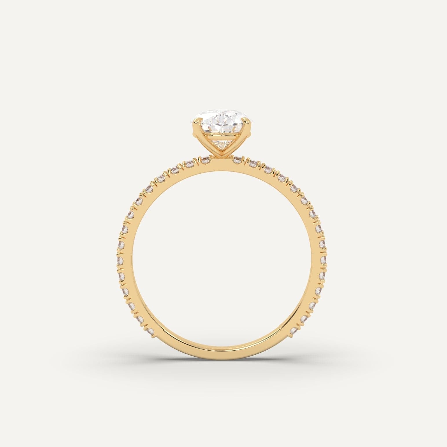2 Carat Pear Cut Diamond Ring - Elegant Solitaire Engagement Ring for Women, Perfect for Proposals, Weddings & Anniversaries