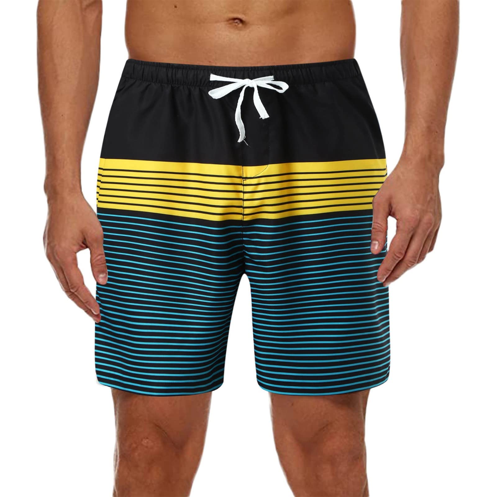 **Men's Black Linen Shorts - Quick-Dry Sports & Beach Shorts for Surfing, Fitness, Gym & Summer Outdoor Activities**